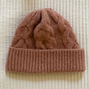 COS Alpaca Blend Cable Knit Hat